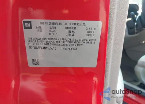 2011 Chevrolet Impala Ls from USA, damaged, VIN 2G1WA5EK4B1165810